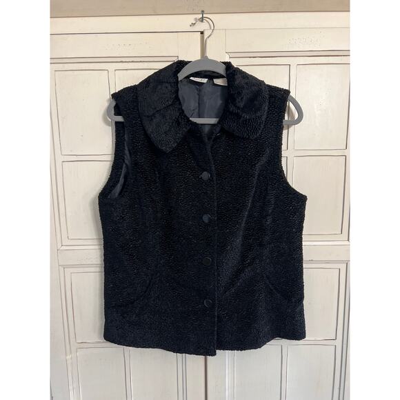 EP Pro size large womens black boucle knit golf vest - Picture 1 of 3